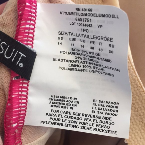 14/16/18 Miraclesuit in Red EE41 - Picture 5 of 6